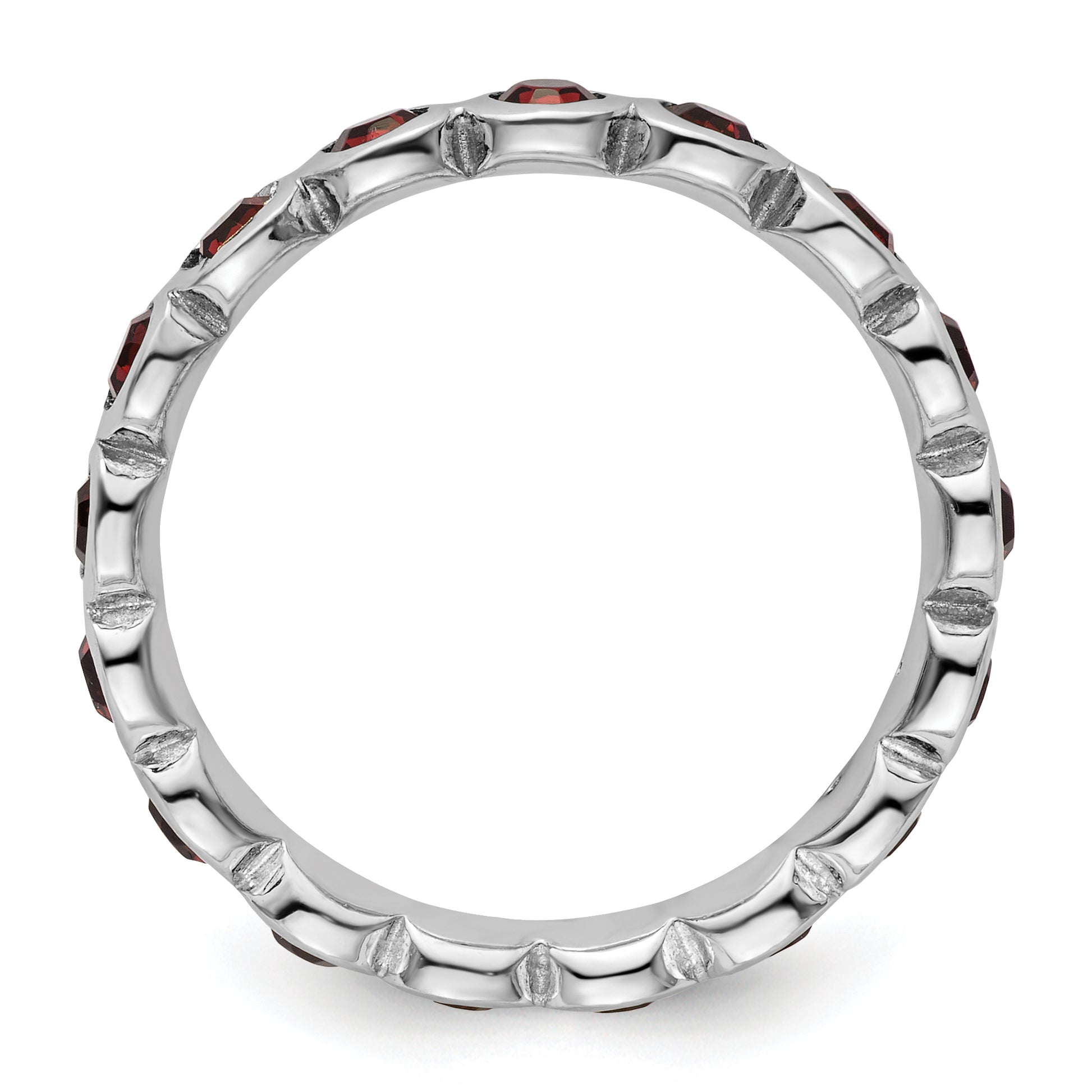 Sterling Silver Stackable Expressions June Crystal Ring