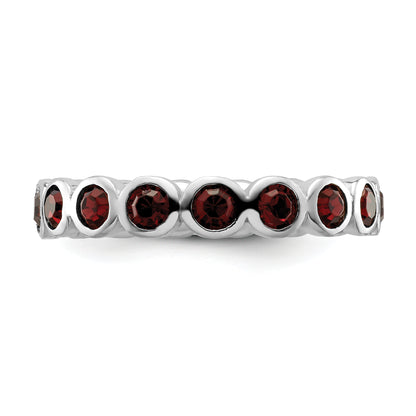 Sterling Silver Stackable Expressions June Crystal Ring