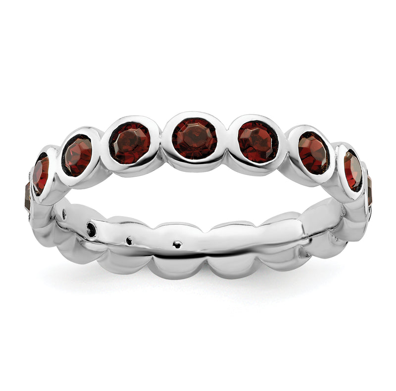 Sterling Silver Stackable Expressions June Crystal Ring