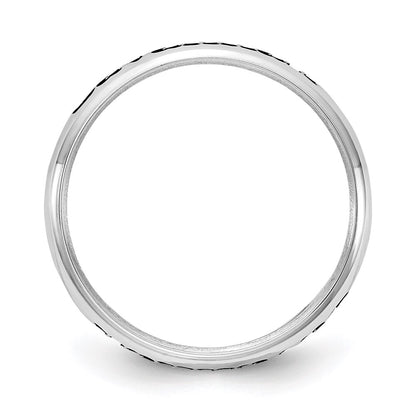 Sterling Silver Rh Plt Stackable Expressions Personalized Ring