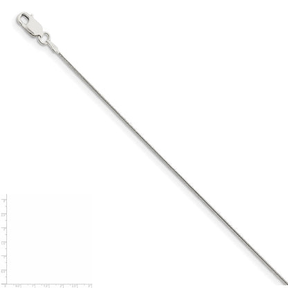 22 Inch Sterling Silver .8mm Snake Chain W/4In Ext.