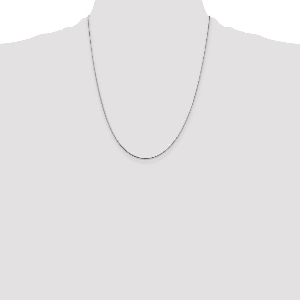 22 Inch Sterling Silver .8mm Snake Chain Necklace