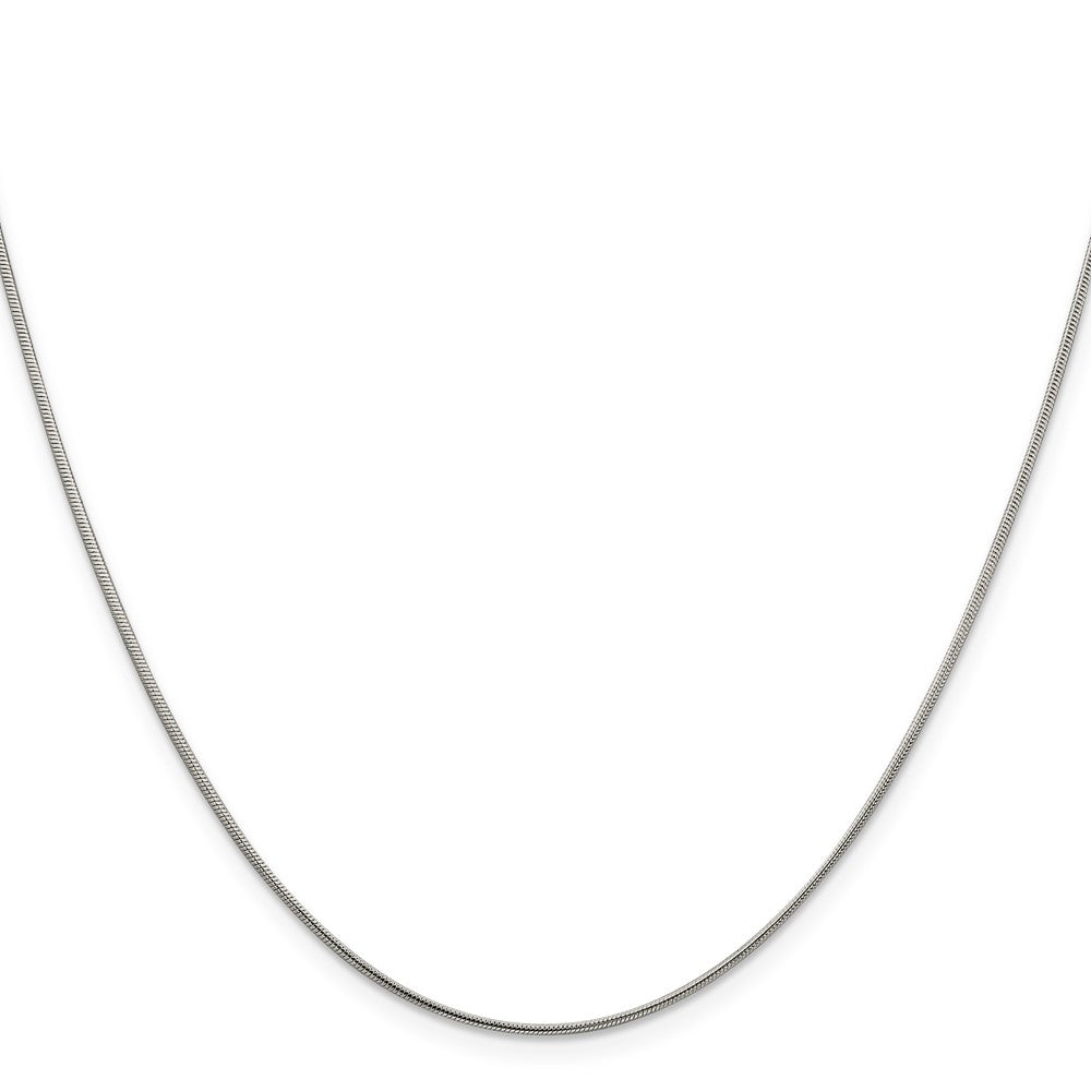 36 Inch Sterling Silver 1mm Snake Chain Necklace