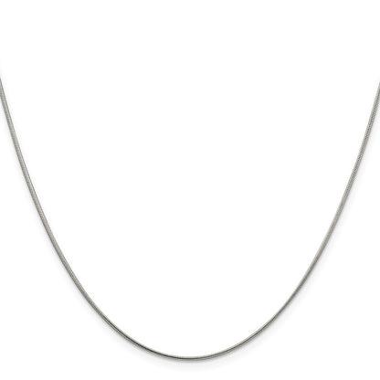22 Inch Sterling Silver 1mm Snake Chain Necklace