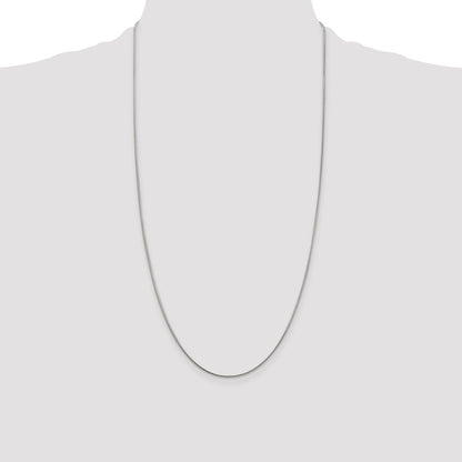 28 Inch Sterling Silver 1mm Snake Chain Necklace
