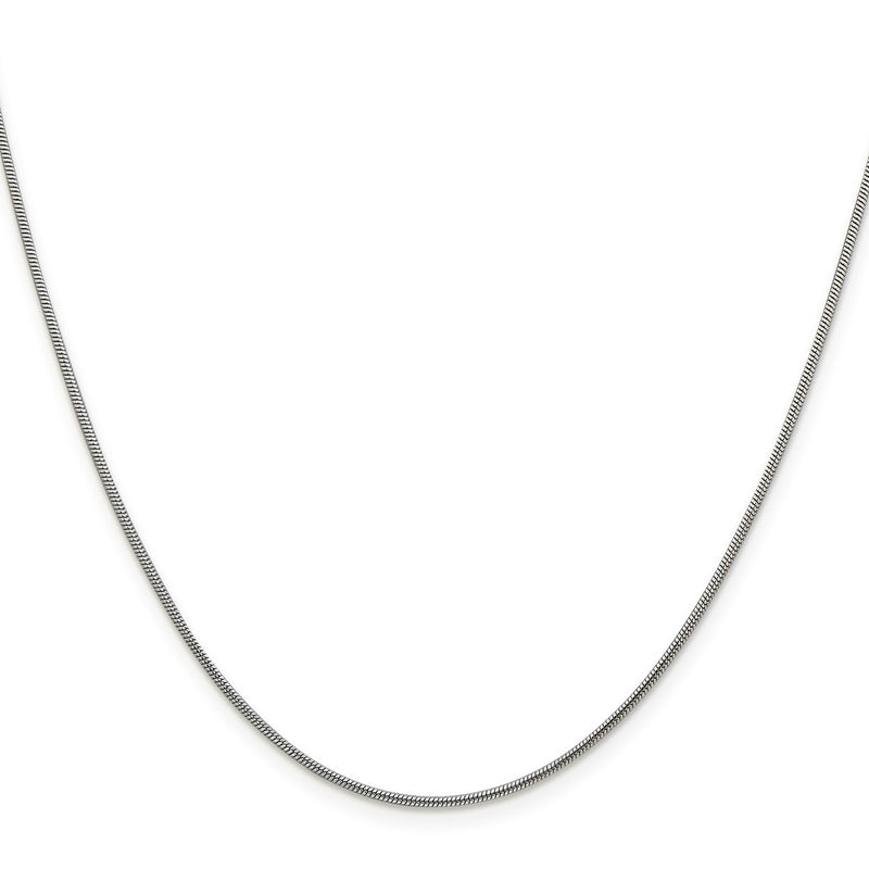 28 Inch Sterling Silver 1.2mm Snake Chain Necklace