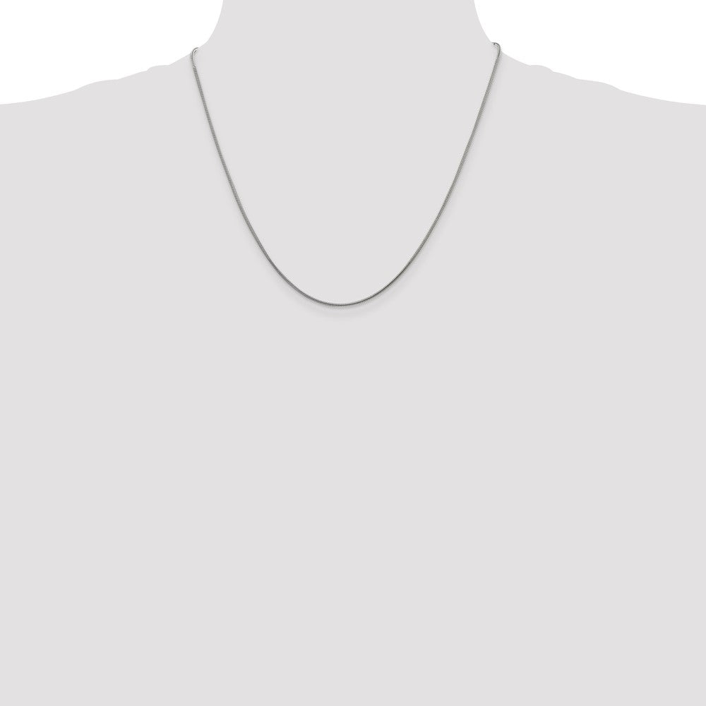 20 Inch Sterling Silver 1.2mm Snake Chain Necklace