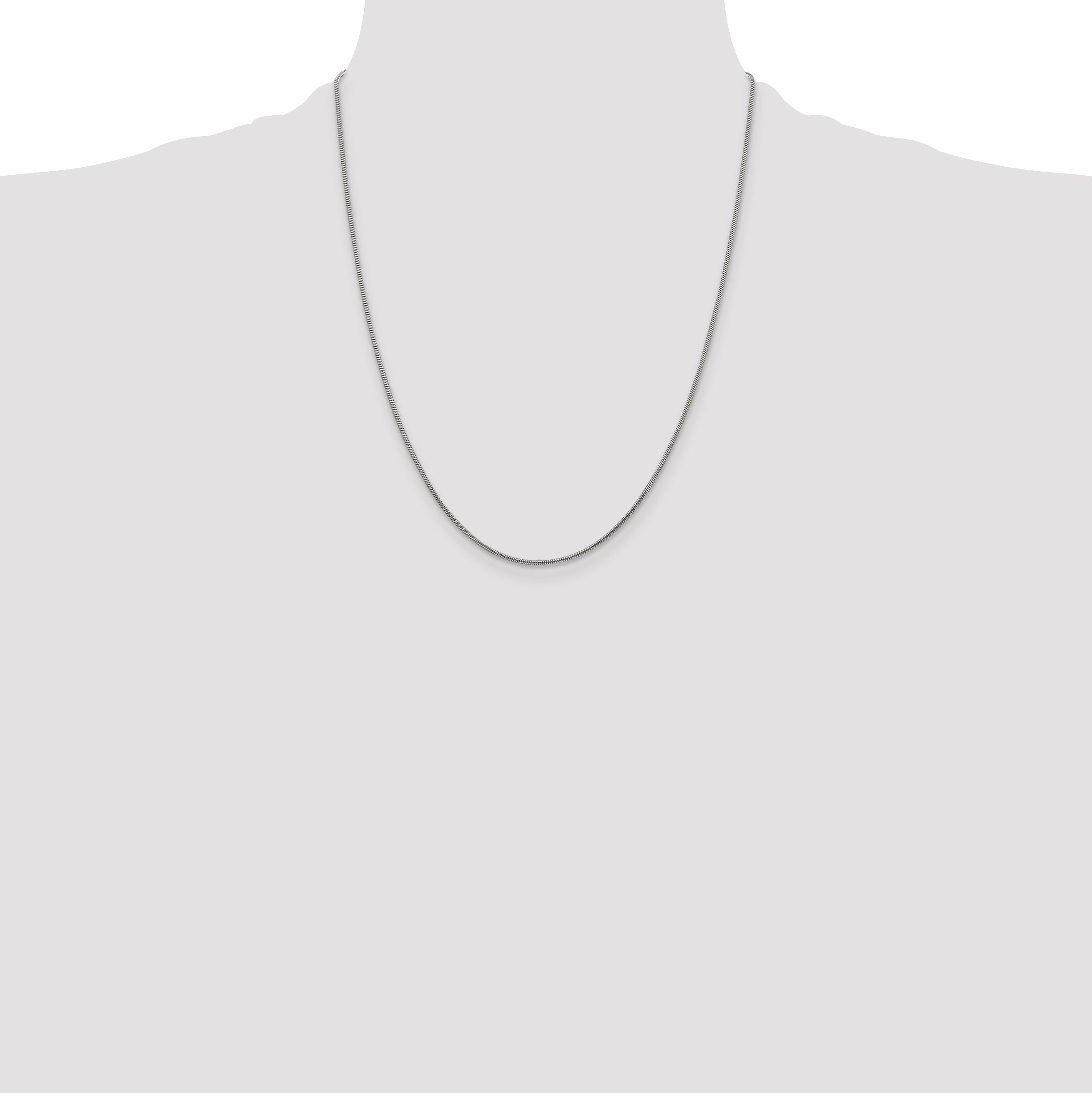 22 Inch Sterling Silver 1.2mm Snake Chain