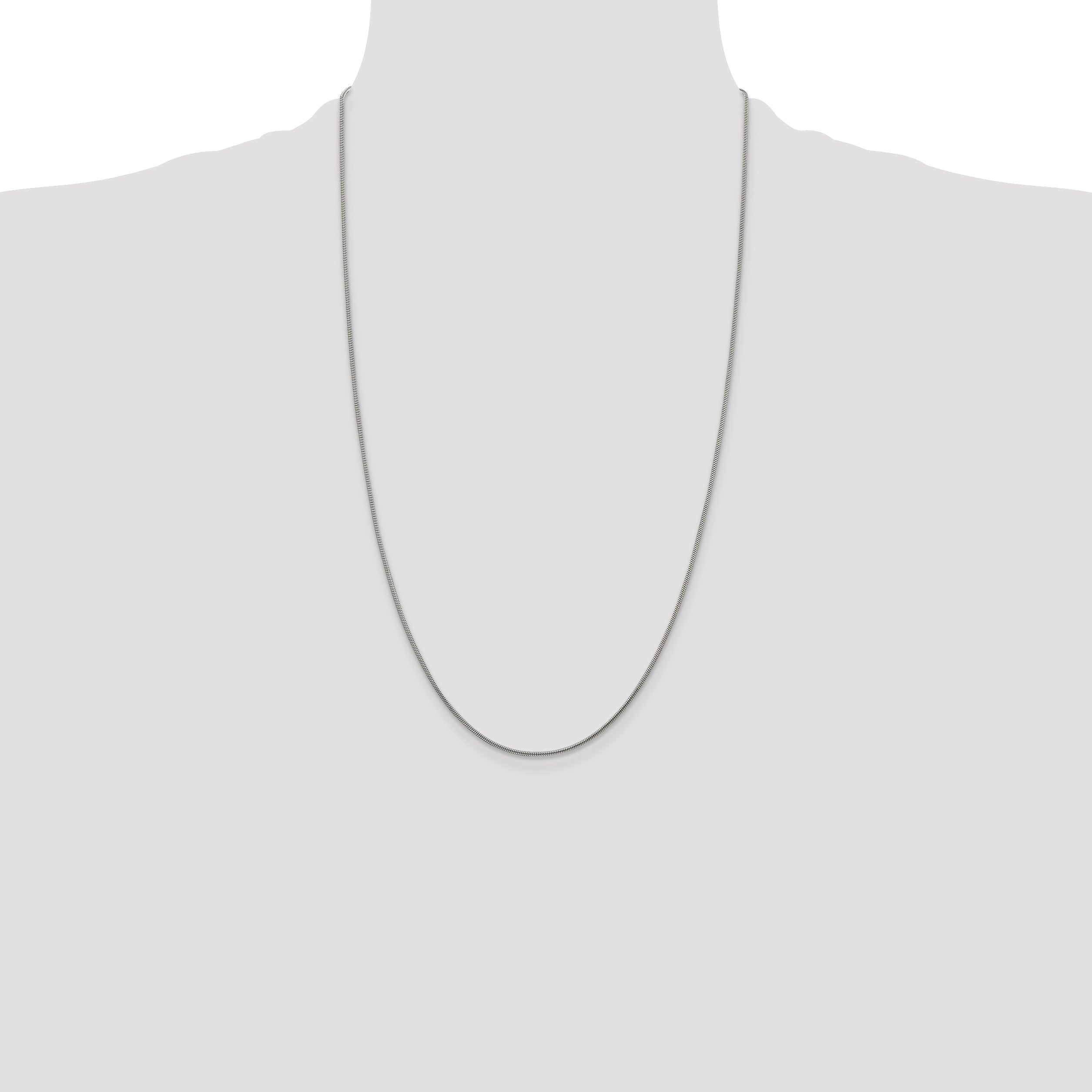 26 Inch Sterling Silver 1.2mm Snake Chain