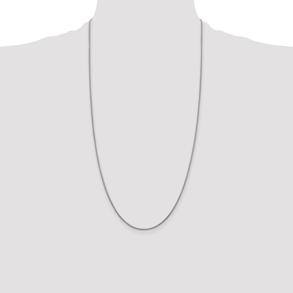 28 Inch Sterling Silver 1.2mm Snake Chain Necklace