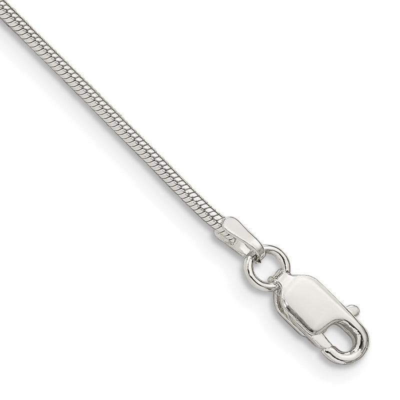 7 Inch Sterling Silver 1.2mm Snake Chain Bracelet