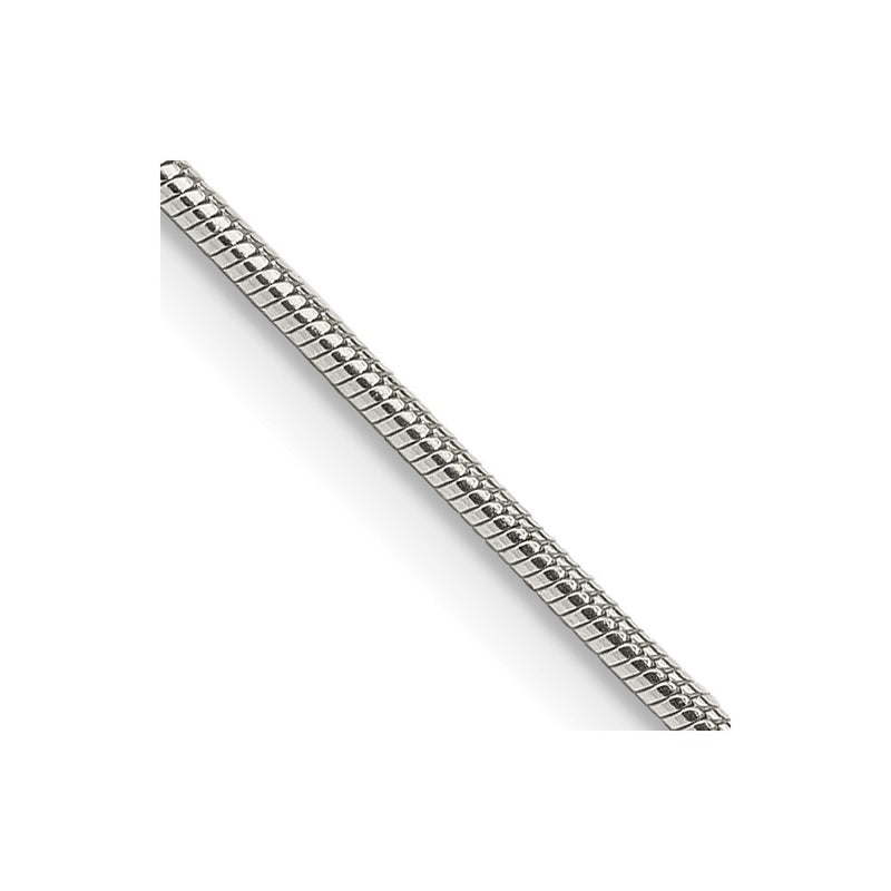 26 Inch Sterling Silver 1.2mm Snake Chain Necklace