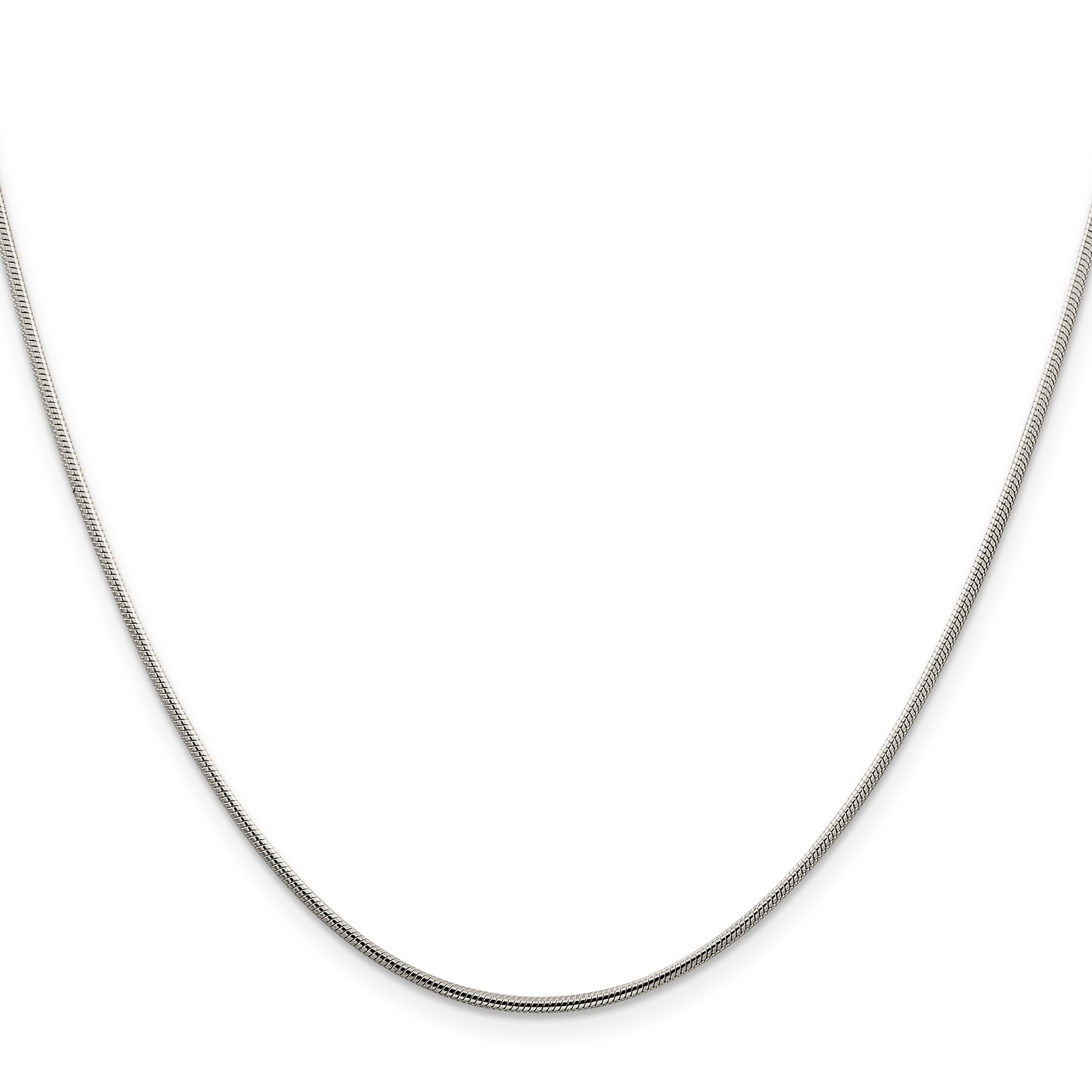 16 Inch Sterling Silver 1.25mm Snake Chain