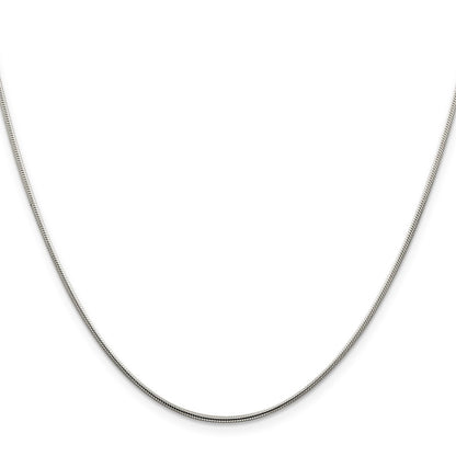 Sterling Silver 1.25mm Snake Chain Necklace