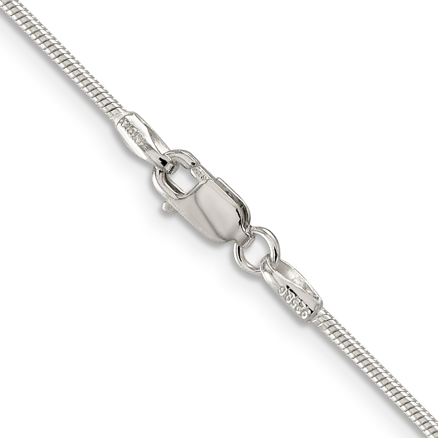 16 Inch Sterling Silver 1.25mm Snake Chain