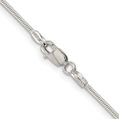 16 Inch Sterling Silver 1.25mm Snake Chain