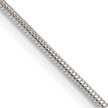 16 Inch Sterling Silver 1.25mm Snake Chain