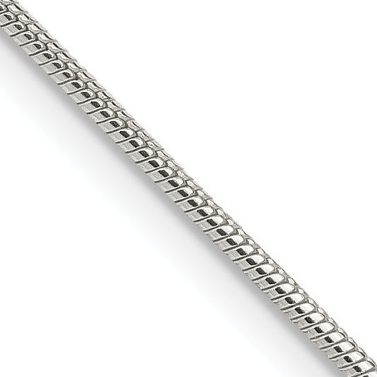 24 Inch Sterling Silver 1.25mm Snake Chain
