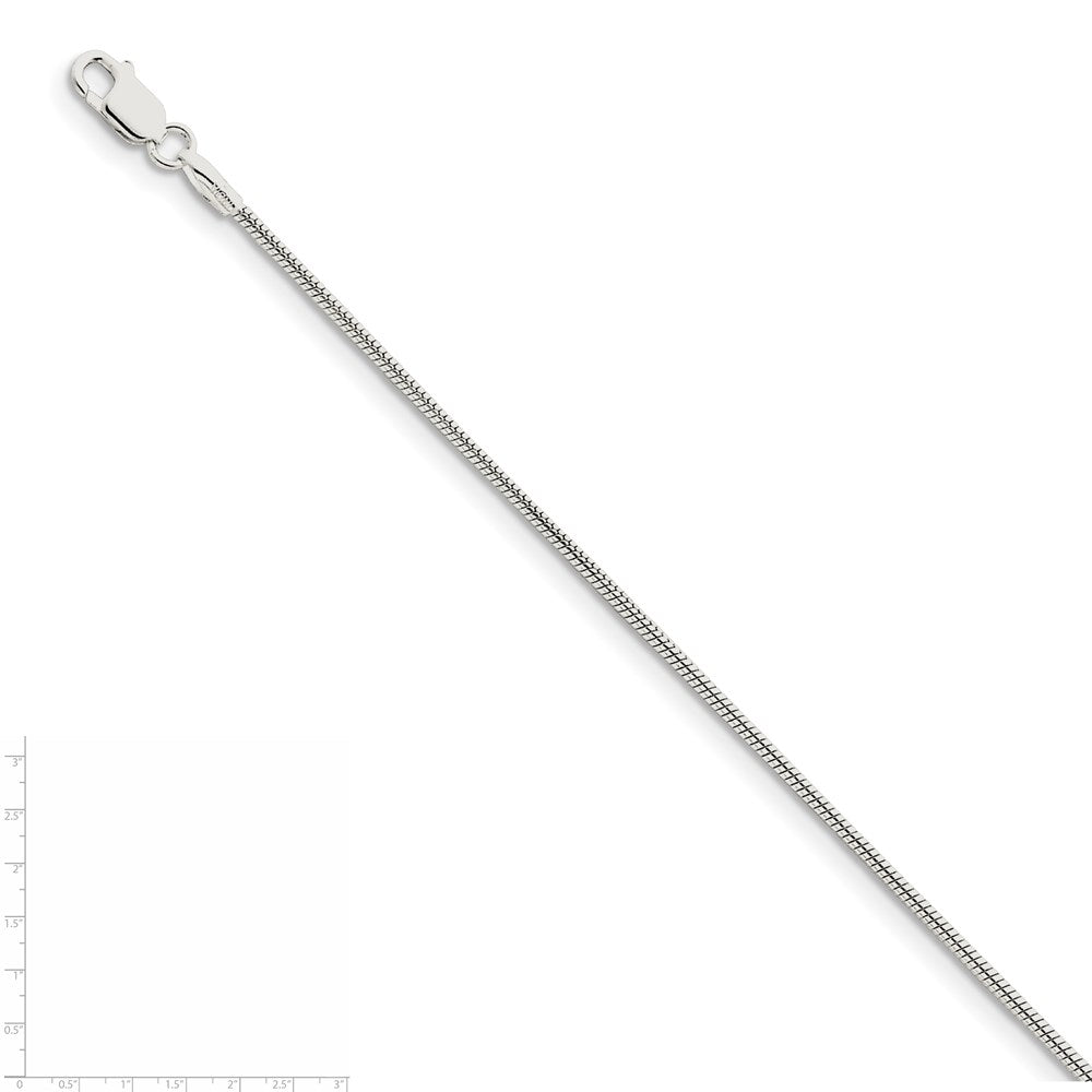 Sterling Silver 1.5mm Snake Chain Necklace