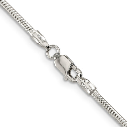 18 Inch Sterling Silver 1.75mm Snake Chain