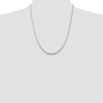 22 Inch Sterling Silver 1.75mm Snake Chain