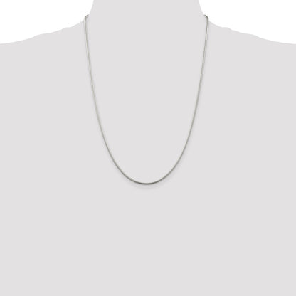 24 Inch Sterling Silver 1.75mm Snake Chain Necklace