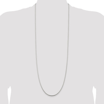 36 Inch Sterling Silver 1.75mm Snake Chain Necklace
