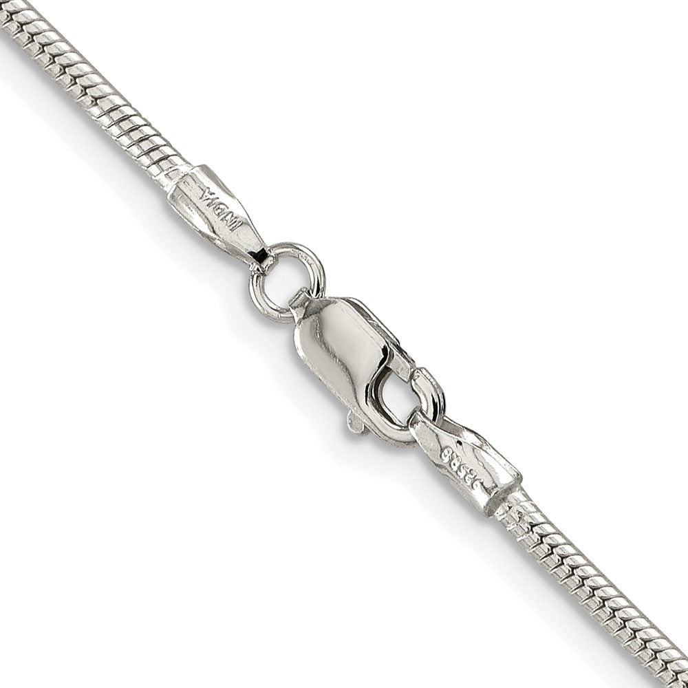Sterling Silver Rhodium-Plated 1.75mm Snake Chain