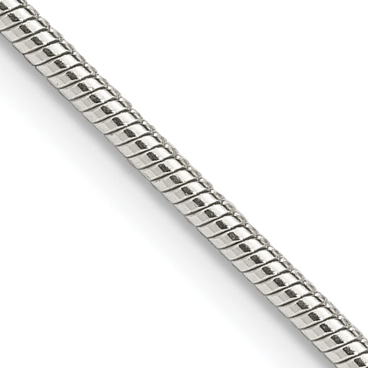 36 Inch Sterling Silver 1.75mm Snake Chain