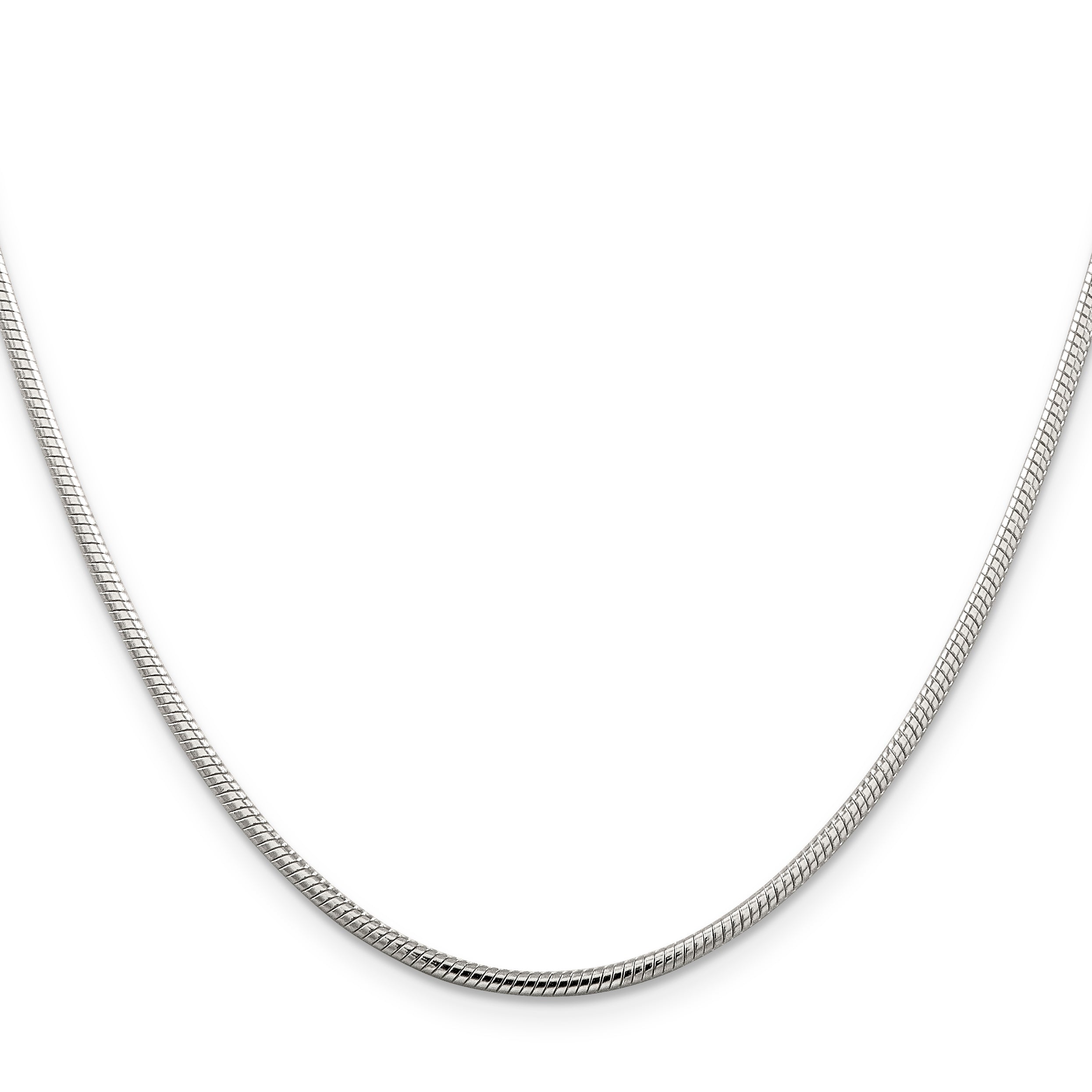 16 Inch Sterling Silver 2mm Snake Chain