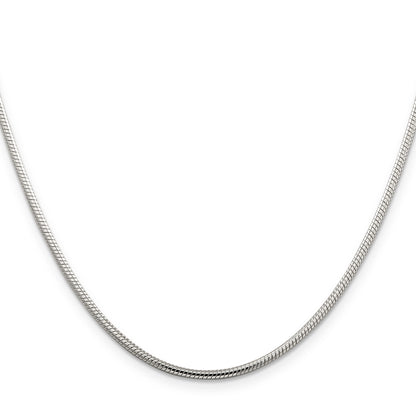 22 Inch Sterling Silver 2mm Snake Chain