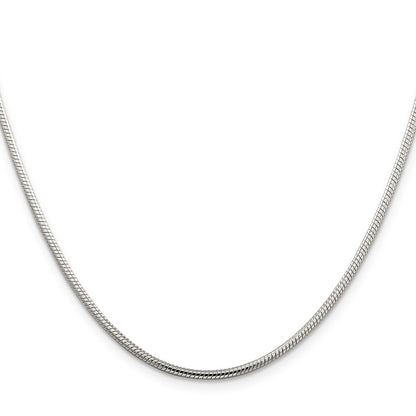 30 Inch Sterling Silver 2mm Snake Chain Necklace