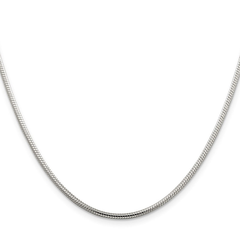 30 Inch Sterling Silver 2mm Snake Chain Necklace