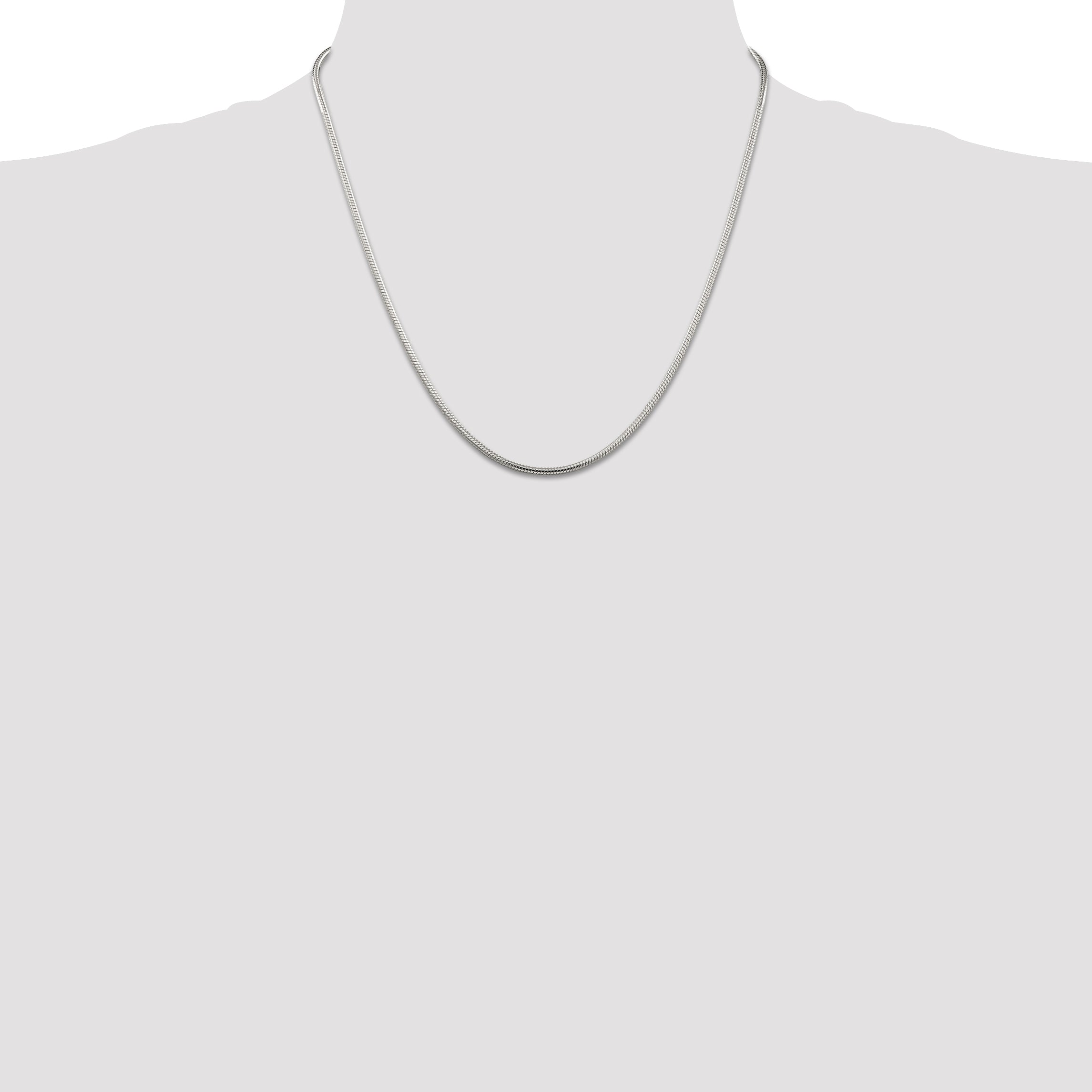 20 Inch Sterling Silver 2mm Snake Chain