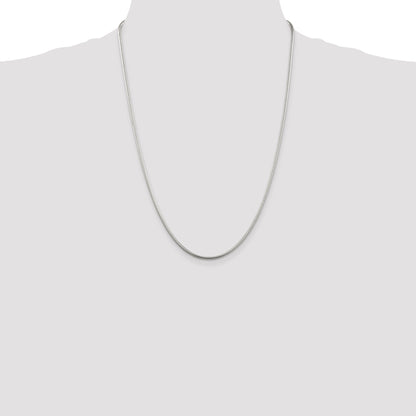 24 Inch Sterling Silver 2mm Snake Chain