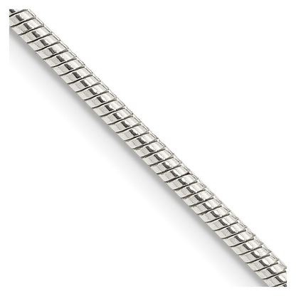 20 Inch Sterling Silver 2mm Snake Chain Necklace