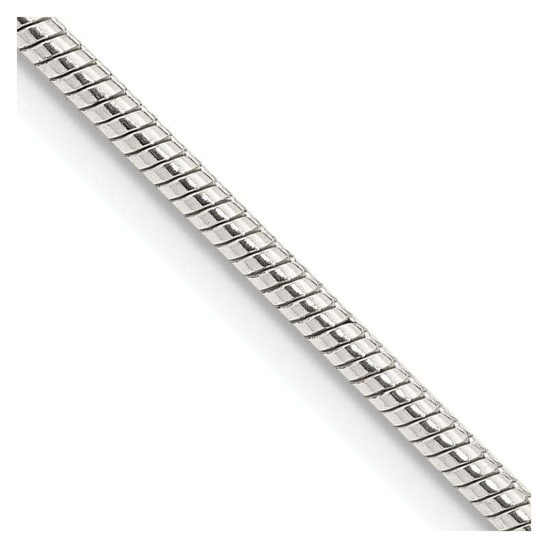 28 Inch Sterling Silver 2mm Snake Chain Necklace