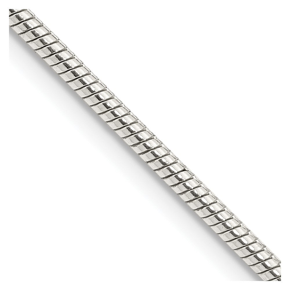 22 Inch Sterling Silver 2mm Snake Chain Necklace