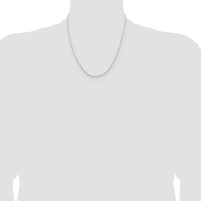 20 Inch Sterling Silver 1mm Round Snake Chain
