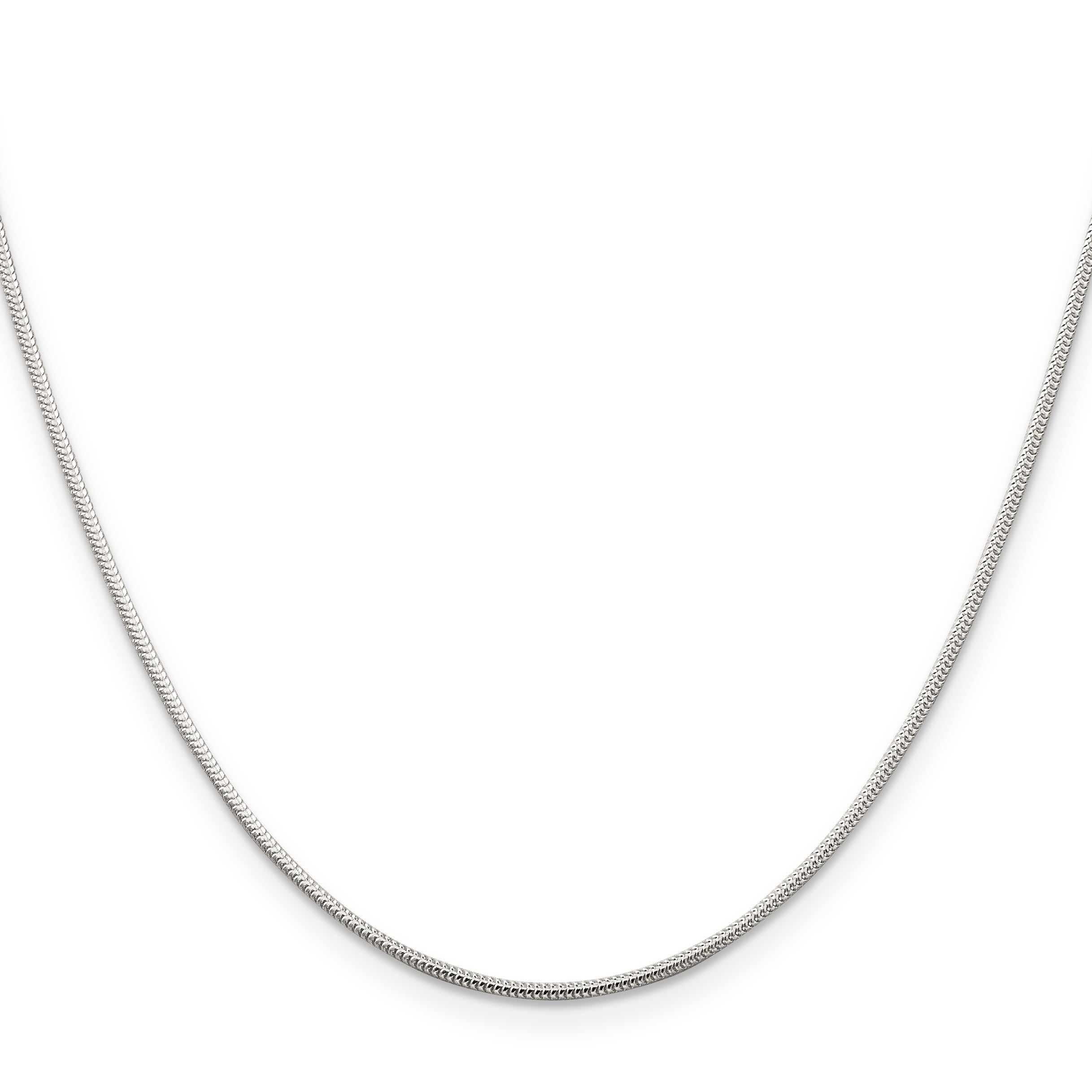 16 Inch Sterling Silver 1.2mm Round Snake Chain