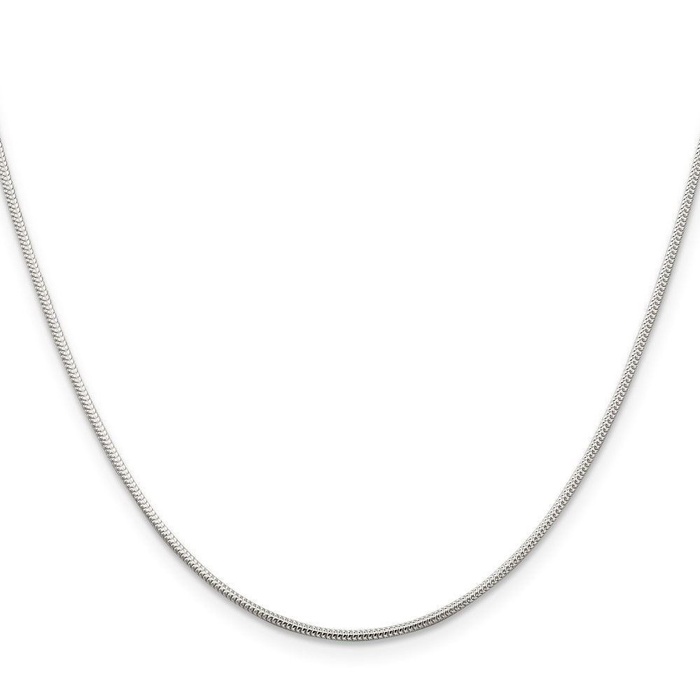 24 Inch Sterling Silver 1.2mm Round Snake Chain Necklace