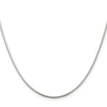 18 Inch Sterling Silver 1.2mm Round Snake Chain Necklace