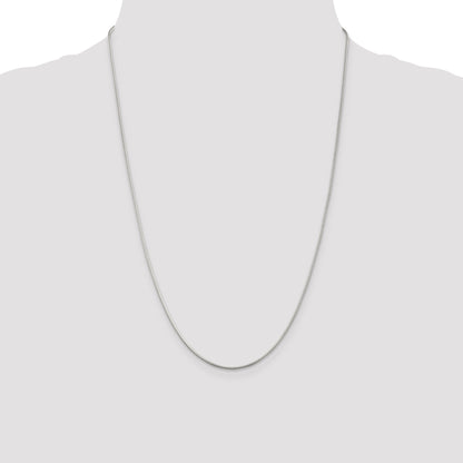 24 Inch Sterling Silver 1.2mm Round Snake Chain
