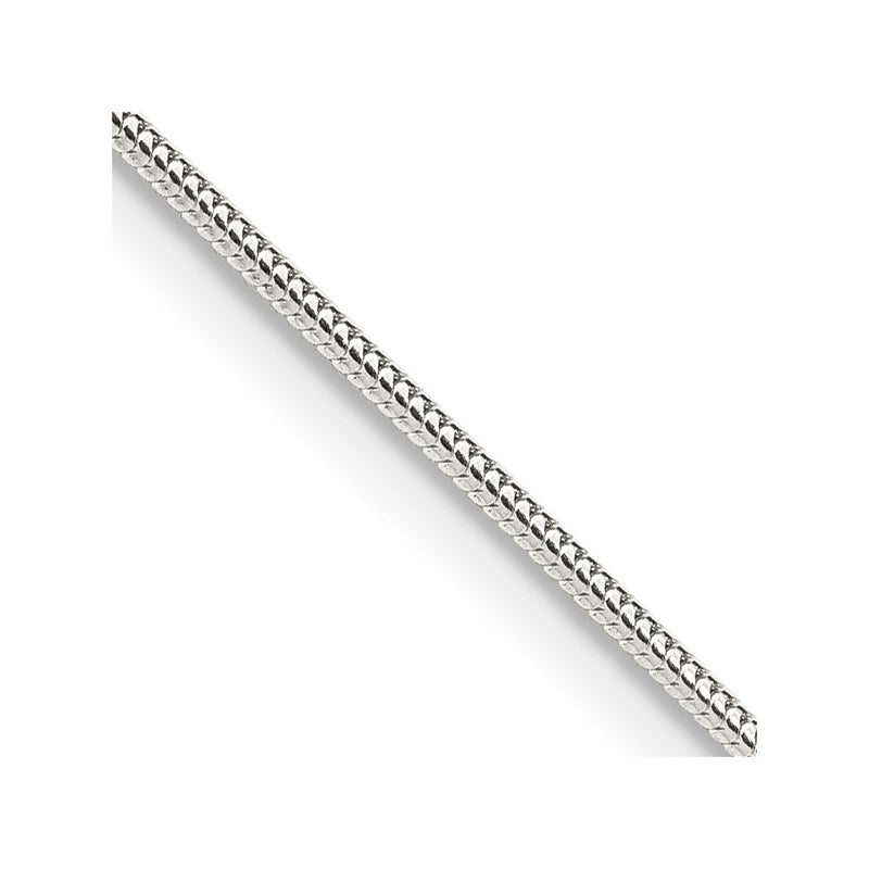 26 Inch Sterling Silver 1.2mm Round Snake Chain Necklace