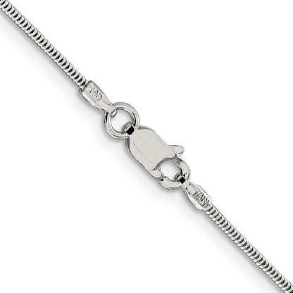 22 Inch Sterling Silver 1.5mm Round Snake Chain Necklace