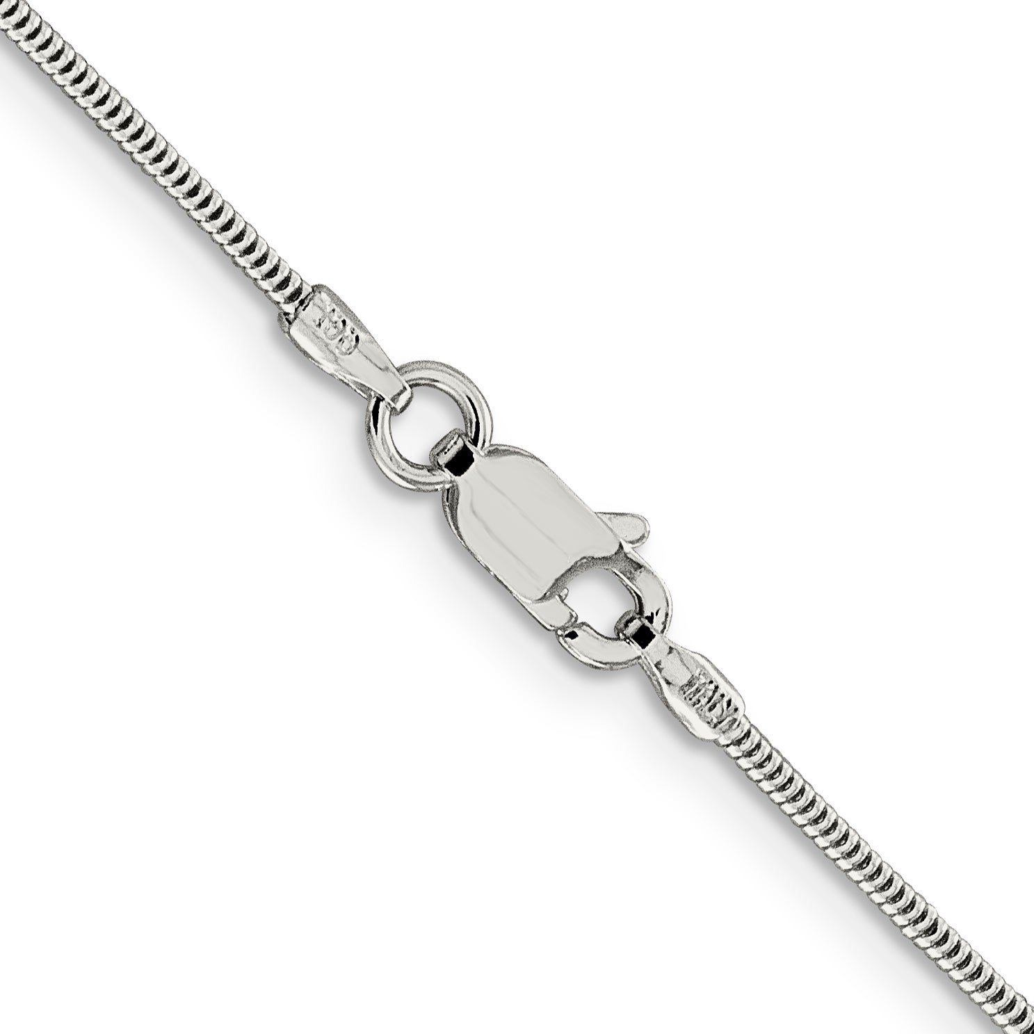 20 Inch Sterling Silver 1.5mm Round Snake Chain