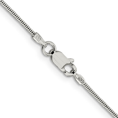 20 Inch Sterling Silver 1.5mm Round Snake Chain