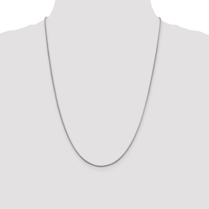 24 Inch Sterling Silver 1.5mm Round Snake Chain
