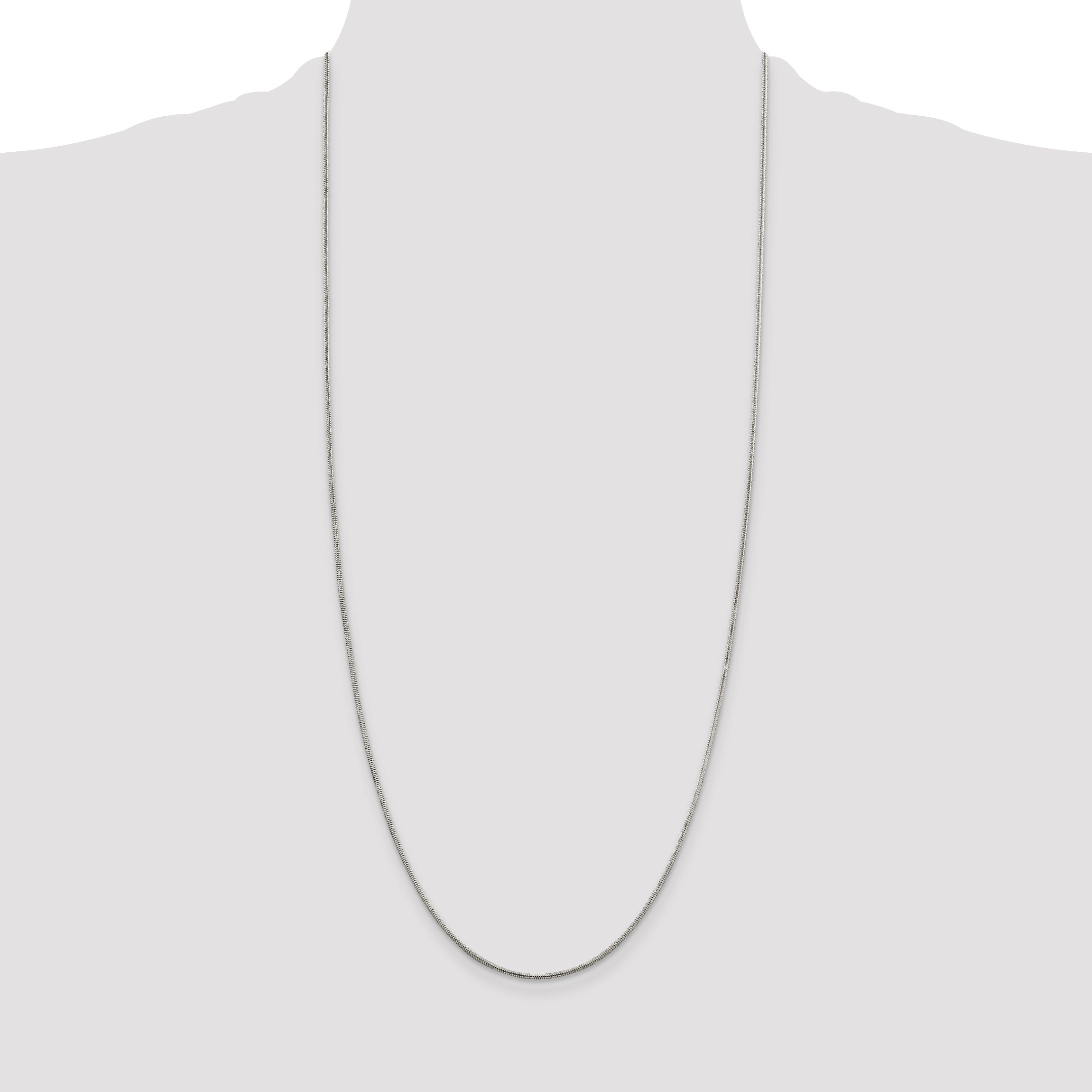 30 Inch Sterling Silver 1.5mm Round Snake Chain