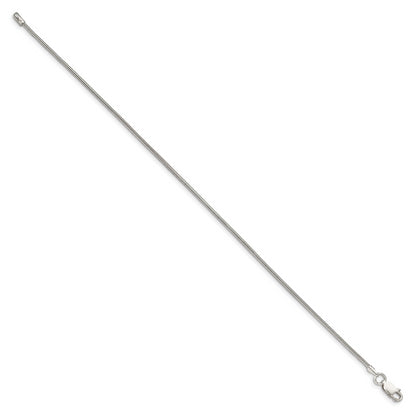 7 Inch Sterling Silver 1.5mm Round Snake Chain